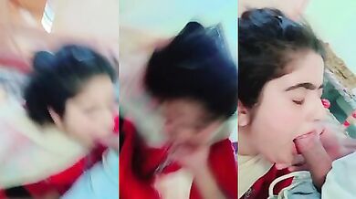 Cute Punjabi girl blowjob deti hui lover ko