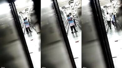 Company lady staff kissing video viral