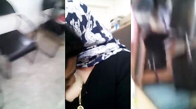 Office muslim lady boobs sucking video leak
