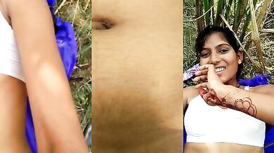 Dehati girlfriend ki khet mein missionary pose mein chudai