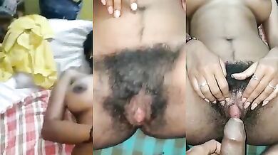 Dehati bhabhi Jyoti ki hairy chut ki chudai