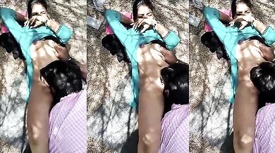 Outdoor mein dehati gf ki chut chatne ki video