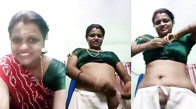 Tamil wife dress change hot clip