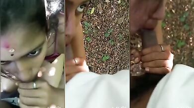 Jungle mein blowjob de rahi hai desi village girl