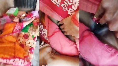 Sleeping maid aunty black pussy