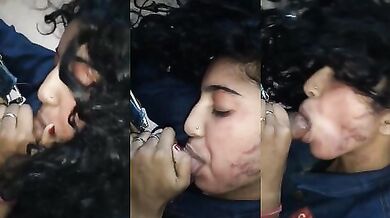 Curly hair wali college girl ne bf ka lund chusa