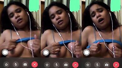 EX- Girl friend boobs press video call record