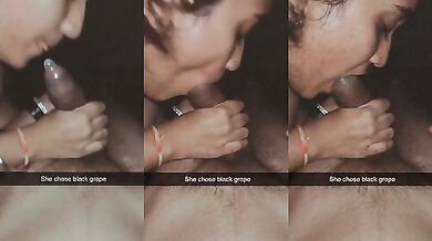 Choose to suck the condom dick