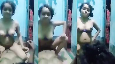 Old love couple renewing the horny mood