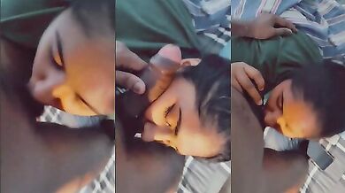 Rajasthan Jaipur girl licking the black dick