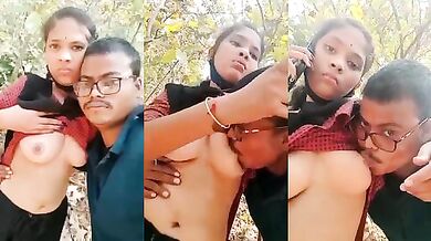 Maths professor sucking the class girl's boobs