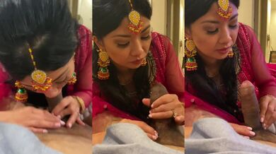 Newly married bhabhi ne apne devar ka lund chusa