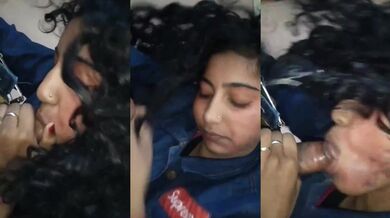 Desi girl Puja ne blowjob diya apne boyfriend ko