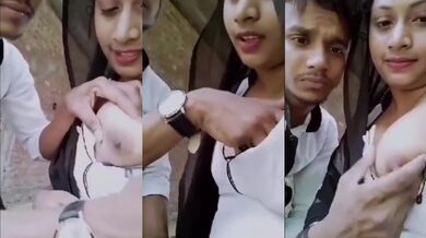 College girl ki boobs daba kar suck kiya bf ne