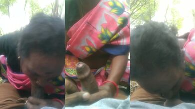 Dirty tamil maid aunty real blowjob