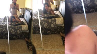 New GF hardcore doggy sex before the mirror