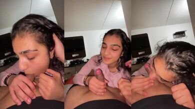 Beautiful college girl Pinki ne blowjob diya